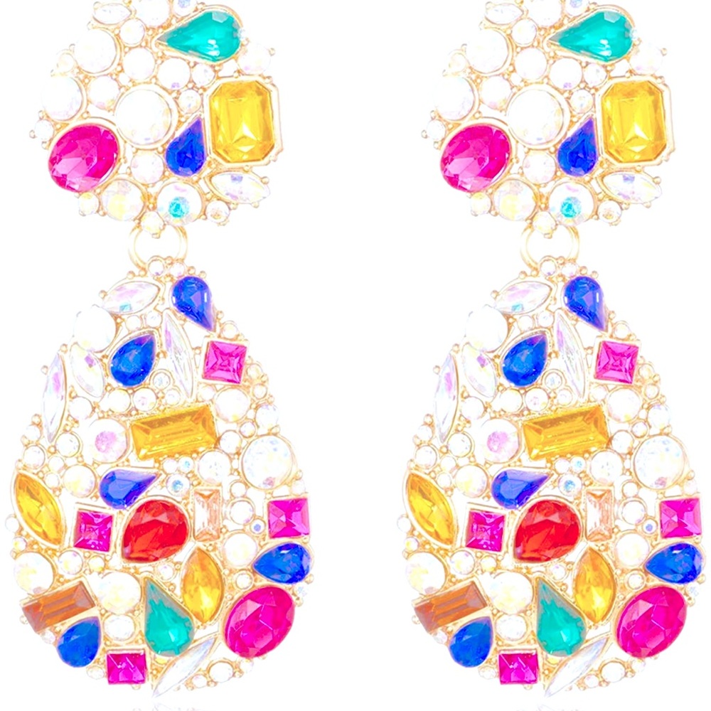 Earrings 💎 drop colorful jewels